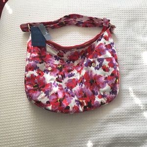 NWT Lands End Floral Purse